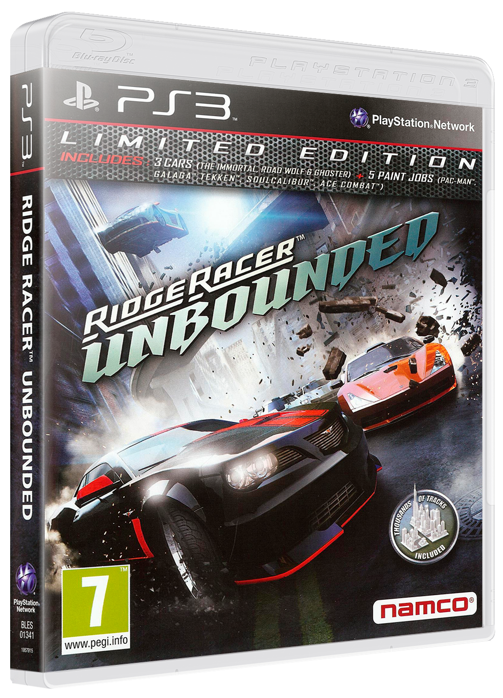 Ridge Racer Unbounded box art for Playstation 3